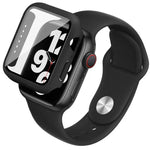 imak Integrierte Schutzhülle und Schutzfolie mit Silikonarmband, für Apple Watch SE 1/2/3/Serie 4/5/6 (44 mm) und Apple Watch SE 1/2/3/Serie 4/5/6 (40 mm)