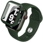 imak Integrierte Schutzhülle und Schutzfolie mit Silikonarmband, für Apple Watch SE 1/2/3/Serie 4/5/6 (44 mm) und Apple Watch SE 1/2/3/Serie 4/5/6 (40 mm)