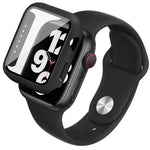 imak Integrierte Schutzhülle und Schutzfolie mit Silikonarmband, für Apple Watch SE 1/2/3/Serie 4/5/6 (44 mm) und Apple Watch SE 1/2/3/Serie 4/5/6 (40 mm)