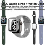 imak Integrierte Schutzhülle und Schutzfolie mit Silikonarmband, für Apple Watch SE 1/2/3/Serie 4/5/6 (44 mm) und Apple Watch SE 1/2/3/Serie 4/5/6 (40 mm)
