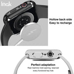 imak Integrierte Schutzhülle und Schutzfolie mit Silikonarmband, für Apple Watch SE 1/2/3/Serie 4/5/6 (44 mm) und Apple Watch SE 1/2/3/Serie 4/5/6 (40 mm)