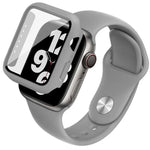 imak Integrierte Schutzhülle und Schutzfolie mit Silikonarmband, für Apple Watch SE 1/2/3/Serie 4/5/6 (44 mm) und Apple Watch SE 1/2/3/Serie 4/5/6 (40 mm)