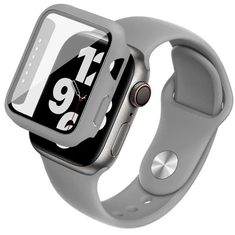 imak Integrierte Schutzhülle und Schutzfolie mit Silikonarmband, für Apple Watch SE 1/2/3/Serie 4/5/6 (44 mm) und Apple Watch SE 1/2/3/Serie 4/5/6 (40 mm)