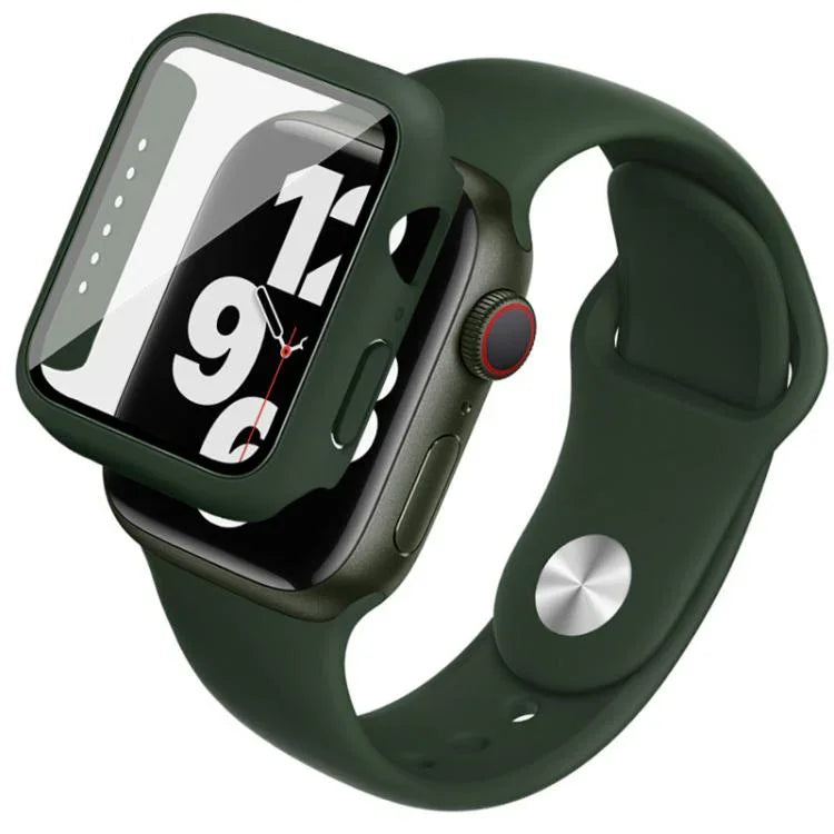 imak Integrierte Schutzhülle und Schutzfolie mit Silikonarmband, für Apple Watch SE 1/2/3/Serie 4/5/6 (44 mm) und Apple Watch SE 1/2/3/Serie 4/5/6 (40 mm)