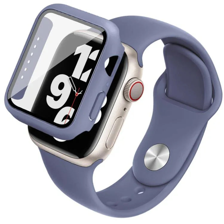 imak Integrierte Schutzhülle und Schutzfolie mit Silikonarmband, für Apple Watch SE 1/2/3/Serie 4/5/6 (44 mm) und Apple Watch SE 1/2/3/Serie 4/5/6 (40 mm)