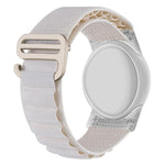 xDfind Silberne Schnalle Schlaufen Nylon-Band Stil Anti-Verlust Tracker Schutzcover, Für AirTag 2. Gen / AirTag 1. Gen