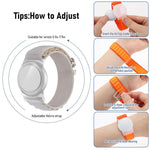 xDfind Silberne Schnalle Schlaufen Nylon-Band Stil Anti-Verlust Tracker Schutzcover, Für AirTag 2. Gen / AirTag 1. Gen