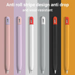 XDcase Kontrastfarbige Silikon Schutzhülle für Stylus-Stift, Für Apple Pencil Pro / 2, Für Apple Pencil Pro / 2 / 1, Für Apple Pencil USB-C / 3