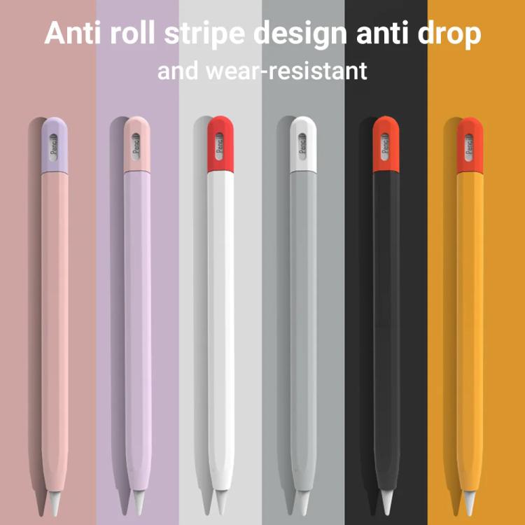 XDcase Kontrastfarbige Silikon Schutzhülle für Stylus-Stift, Für Apple Pencil Pro / 2, Für Apple Pencil Pro / 2 / 1, Für Apple Pencil USB-C / 3
