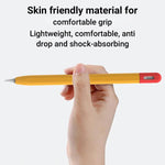 XDcase Kontrastfarbige Silikon Schutzhülle für Stylus-Stift, Für Apple Pencil Pro / 2, Für Apple Pencil Pro / 2 / 1, Für Apple Pencil USB-C / 3