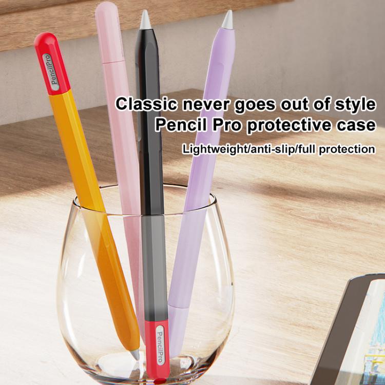 XDcase Kontrastfarbige Silikon Schutzhülle für Stylus-Stift, Für Apple Pencil Pro / 2, Für Apple Pencil Pro / 2 / 1, Für Apple Pencil USB-C / 3