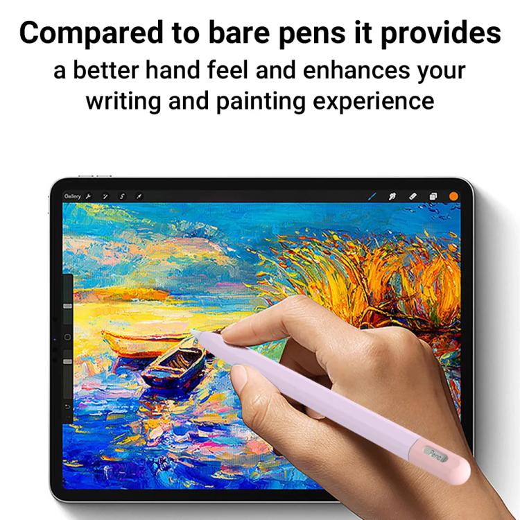 XDcase Kontrastfarbige Silikon Schutzhülle für Stylus-Stift, Für Apple Pencil Pro / 2, Für Apple Pencil Pro / 2 / 1, Für Apple Pencil USB-C / 3