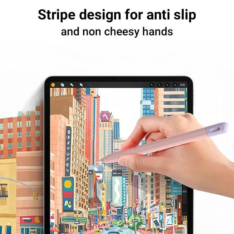 XDcase Kontrastfarbige Silikon Schutzhülle für Stylus-Stift, Für Apple Pencil Pro / 2, Für Apple Pencil Pro / 2 / 1, Für Apple Pencil USB-C / 3