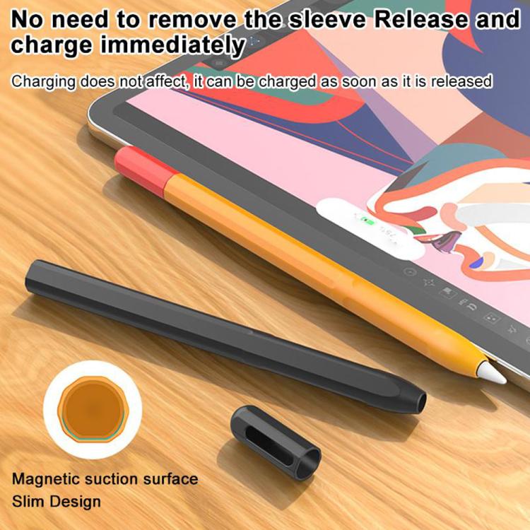 XDcase Kontrastfarbige Silikon Schutzhülle für Stylus-Stift, Für Apple Pencil Pro / 2, Für Apple Pencil Pro / 2 / 1, Für Apple Pencil USB-C / 3