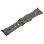 xDfind Schwarzes Silikon-Armband mit Camouflage-Muster, passend für Apple Watch 42 / 44 / 45 / 46 / 49 mm, Apple Watch 38 / 40 / 41 / S10 42 mm