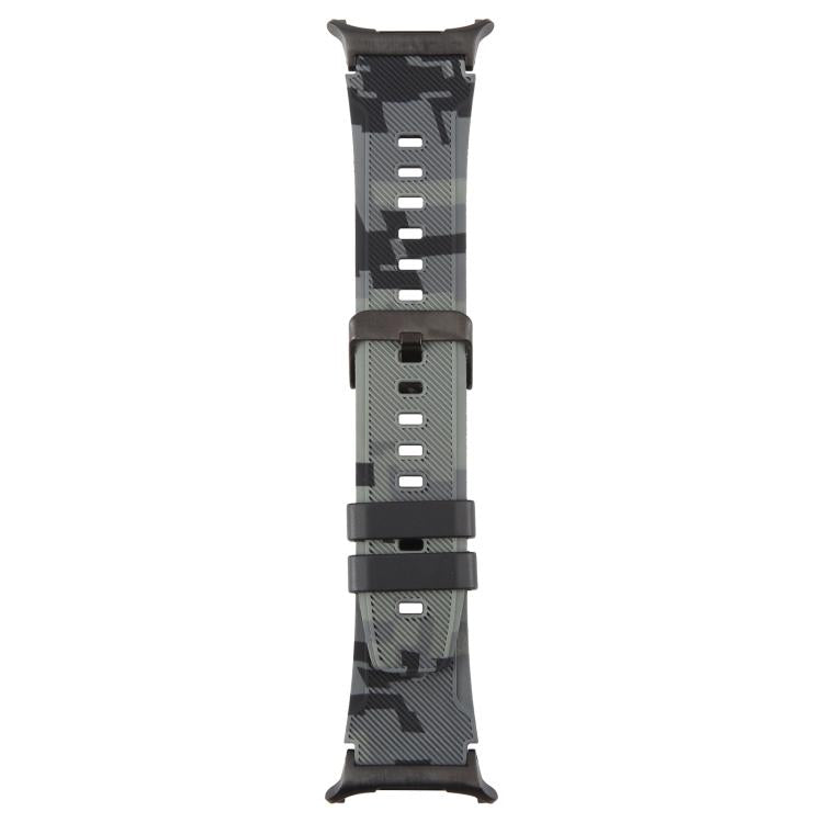 xDfind Schwarzes Silikon-Uhrenarmband mit Camouflage-Muster, passend für Samsung Galaxy Watch Ultra / Ultra 2025 und Samsung Galaxy Watch8 / Watch8 Classic