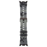 xDfind Schwarzes Silikon-Uhrenarmband mit Camouflage-Muster, passend für Samsung Galaxy Watch Ultra / Ultra 2025 und Samsung Galaxy Watch8 / Watch8 Classic