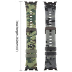 xDfind Schwarzes Silikon-Uhrenarmband mit Camouflage-Muster, passend für Samsung Galaxy Watch Ultra / Ultra 2025 und Samsung Galaxy Watch8 / Watch8 Classic