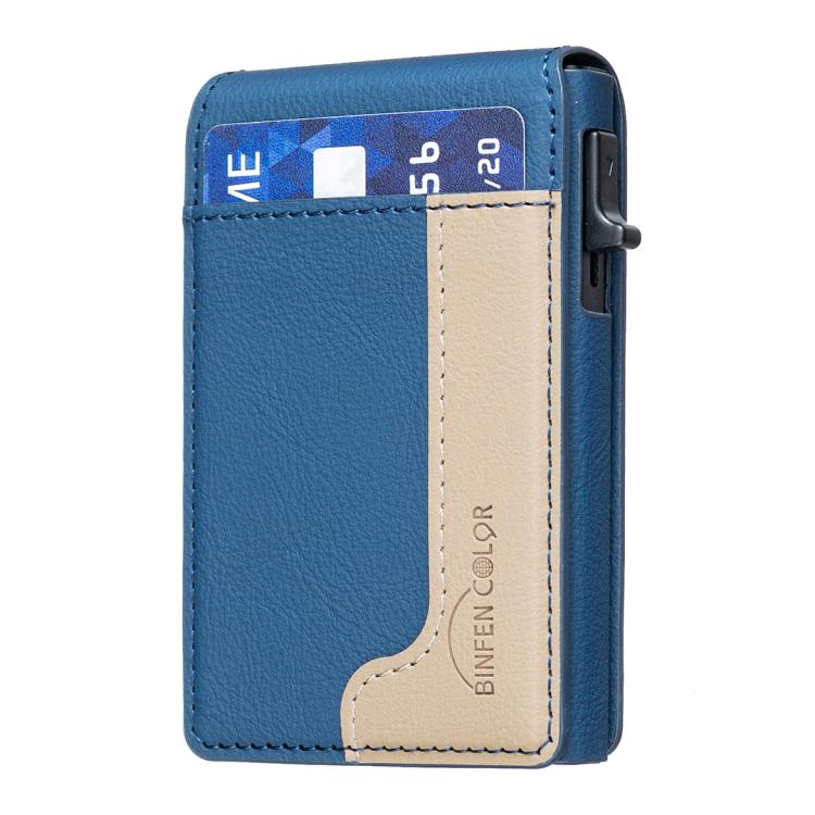 BFK28 Colorblock MagSafe Magnetische Leder-Kartenhülle