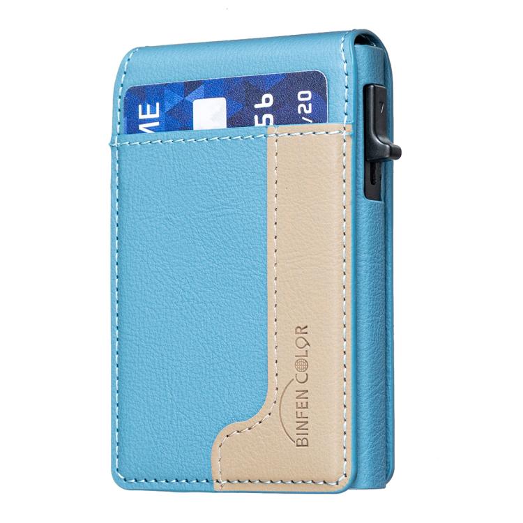 BFK28 Colorblock MagSafe Magnetische Leder-Kartenhülle