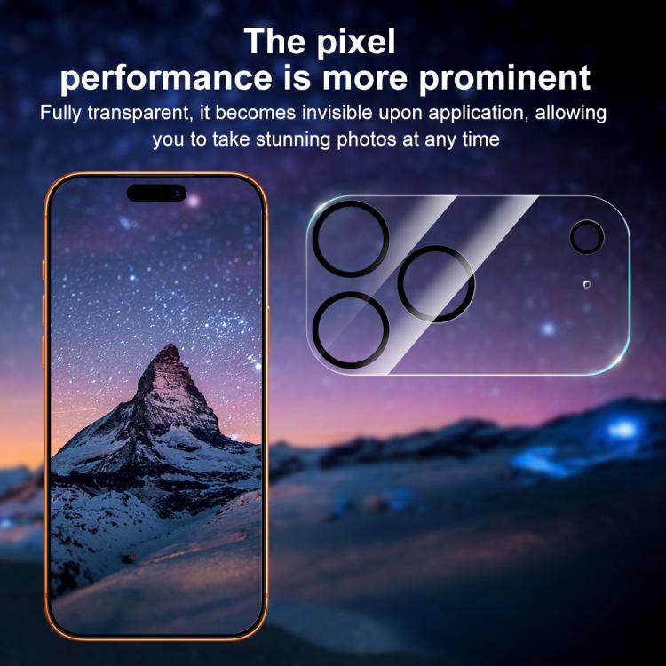 XDcase Siebdruck Integrierte Gehärtete Glas Rückkamera Folie, Für iPhone 17 Pro Max, Für iPhone 17 Pro, Für iPhone 17, Für iPhone Air, Für iPhone 16 Pro / 16 Pro Max, Für iPhone 16 / 16 Plus, Für iPhone 15 Pro / 15 Pro Max, Für iPhone 15 / 15 Plus