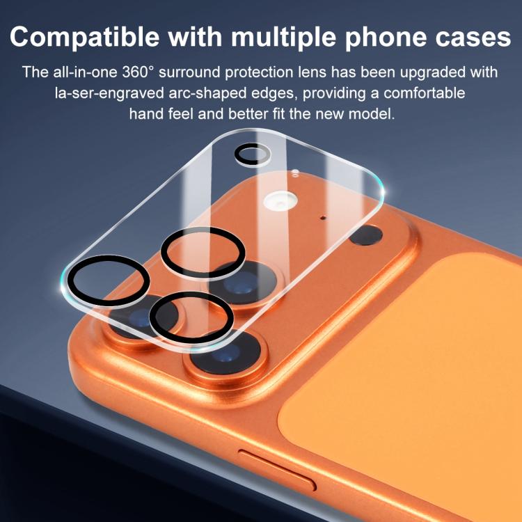 XDcase Siebdruck Integrierte Gehärtete Glas Rückkamera Folie, Für iPhone 17 Pro Max, Für iPhone 17 Pro, Für iPhone 17, Für iPhone Air, Für iPhone 16 Pro / 16 Pro Max, Für iPhone 16 / 16 Plus, Für iPhone 15 Pro / 15 Pro Max, Für iPhone 15 / 15 Plus