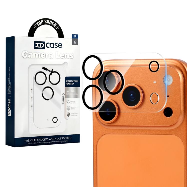 XDcase Siebdruck Integrierte Gehärtete Glas Rückkamera Folie, Für iPhone 17 Pro Max, Für iPhone 17 Pro, Für iPhone 17, Für iPhone Air, Für iPhone 16 Pro / 16 Pro Max, Für iPhone 16 / 16 Plus, Für iPhone 15 Pro / 15 Pro Max, Für iPhone 15 / 15 Plus