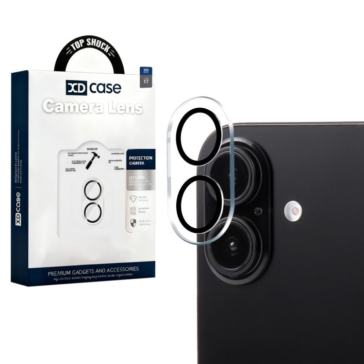XDcase Siebdruck Integrierte Gehärtete Glas Rückkamera Folie, Für iPhone 17 Pro Max, Für iPhone 17 Pro, Für iPhone 17, Für iPhone Air, Für iPhone 16 Pro / 16 Pro Max, Für iPhone 16 / 16 Plus, Für iPhone 15 Pro / 15 Pro Max, Für iPhone 15 / 15 Plus