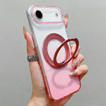 Transparenter Farbverlauf 360-Grad-Drehhalter MagSafe Handyhülle, Für iPhone 17 Pro Max, Für iPhone 17 Pro, Für iPhone 17, Für iPhone Air, Für iPhone 16 Pro Max, Für iPhone 16 Pro, Für iPhone 16 Plus, Für iPhone 16