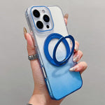 Transparenter Farbverlauf 360-Grad-Drehhalter MagSafe Handyhülle, Für iPhone 17 Pro Max, Für iPhone 17 Pro, Für iPhone 17, Für iPhone Air, Für iPhone 16 Pro Max, Für iPhone 16 Pro, Für iPhone 16 Plus, Für iPhone 16