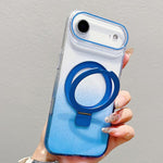 Transparenter Farbverlauf Metallring-Halter MagSafe Handyhülle, Für iPhone 17 Pro Max, Für iPhone 17 Pro, Für iPhone 17, Für iPhone Air, Für iPhone 16 Pro Max, Für iPhone 16 Pro, Für iPhone 16 Plus, Für iPhone 16