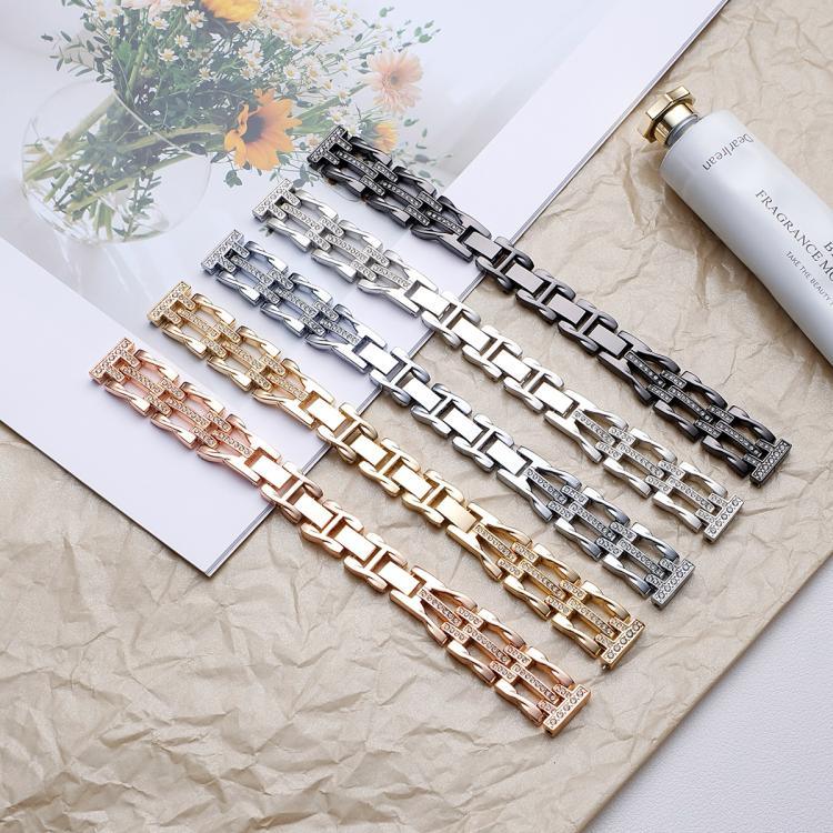 xDfind Armband „Flowing Swirls Diamond Metal“ für Apple Watch 42 / 44 / 45 / 46 / 49 mm, Apple Watch 38 / 40 / 41 / S11 42 mm