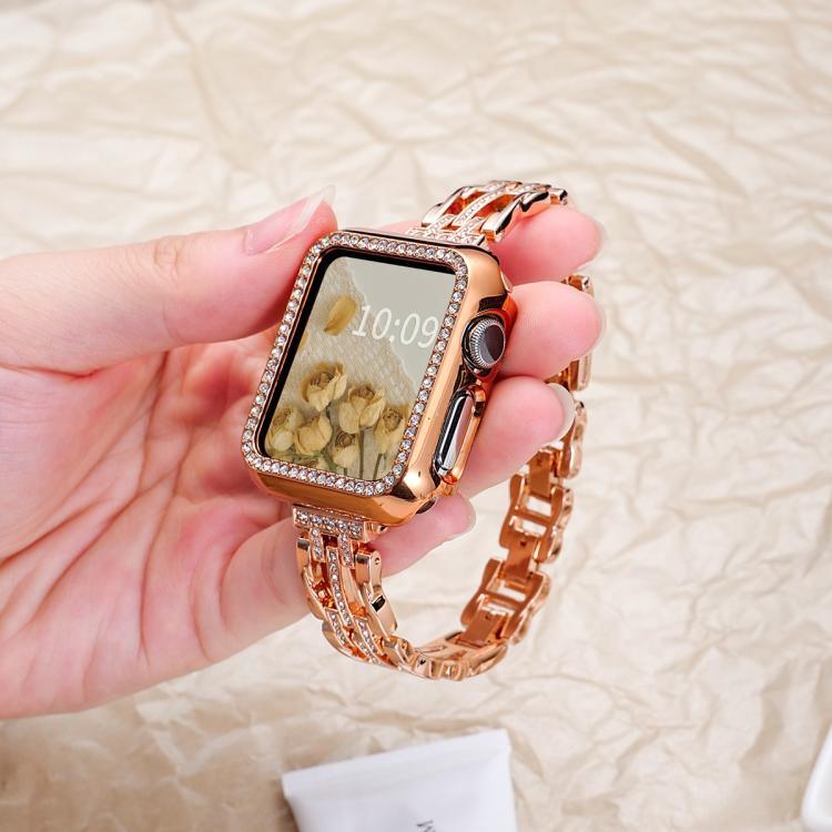 xDfind Armband „Flowing Swirls Diamond Metal“ für Apple Watch 42 / 44 / 45 / 46 / 49 mm, Apple Watch 38 / 40 / 41 / S11 42 mm