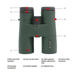 SKY ROVER Qinyun Wasserdichtes APO Handfernglas, 6x32, 8x42, 10x42, 12x50, 12x56, 15x56