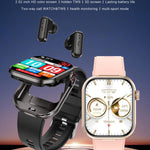 T99 Smartwatch mit 2,02-Zoll-Quadratbildschirm, Bluetooth-Kopfhörer, IP67 wasserdicht, unterstützt Blutsauerstoffmessung