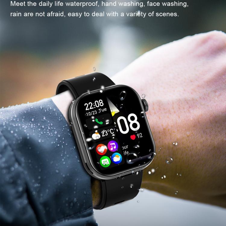 T99 Smartwatch mit 2,02-Zoll-Quadratbildschirm, Bluetooth-Kopfhörer, IP67 wasserdicht, unterstützt Blutsauerstoffmessung