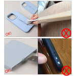 Einfarbige Flüssigsilikon Feine Poren Handyhülle, Für iPhone Air