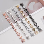 xDfind Kronen-Kettenarmband mit Diamanten, Metallarmband für Apple Watch 42 / 44 / 45 / 46 / 49 mm, für Apple Watch 38 / 40 / 41 / S11 42 mm