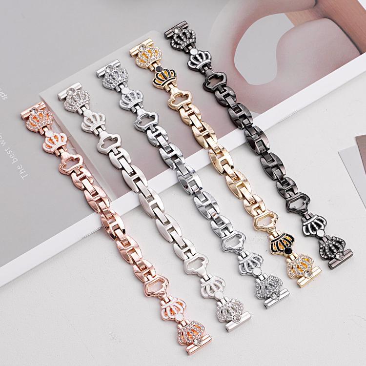 xDfind Kronen-Kettenarmband mit Diamanten, Metallarmband für Apple Watch 42 / 44 / 45 / 46 / 49 mm, für Apple Watch 38 / 40 / 41 / S11 42 mm