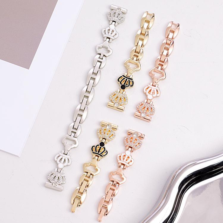 xDfind Kronen-Kettenarmband mit Diamanten, Metallarmband für Apple Watch 42 / 44 / 45 / 46 / 49 mm, für Apple Watch 38 / 40 / 41 / S11 42 mm