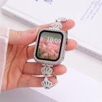 xDfind Kronen-Kettenarmband mit Diamanten, Metallarmband für Apple Watch 42 / 44 / 45 / 46 / 49 mm, für Apple Watch 38 / 40 / 41 / S11 42 mm