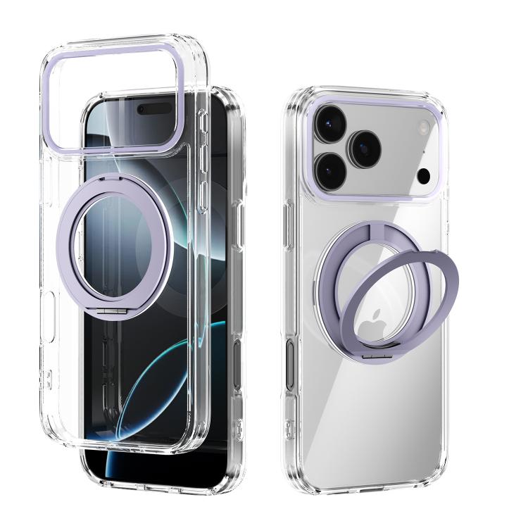 ABEEL MagSafe Q-LUCK Pivot-Halterung Transparente Handyhülle, Für iPhone 17 Pro Max, Für iPhone 17 Pro, Für iPhone 17, Für iPhone Air, Für iPhone 16 Pro Max, Für iPhone 16 Pro, Für iPhone 16 Plus, Für iPhone 16