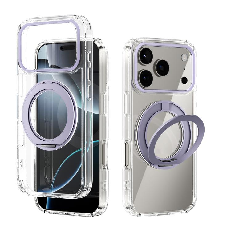 ABEEL MagSafe Q-LUCK Pivot-Halterung Transparente Handyhülle, Für iPhone 17 Pro Max, Für iPhone 17 Pro, Für iPhone 17, Für iPhone Air, Für iPhone 16 Pro Max, Für iPhone 16 Pro, Für iPhone 16 Plus, Für iPhone 16