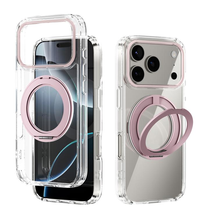 ABEEL MagSafe Q-LUCK Pivot-Halterung Transparente Handyhülle, Für iPhone 17 Pro Max, Für iPhone 17 Pro, Für iPhone 17, Für iPhone Air, Für iPhone 16 Pro Max, Für iPhone 16 Pro, Für iPhone 16 Plus, Für iPhone 16