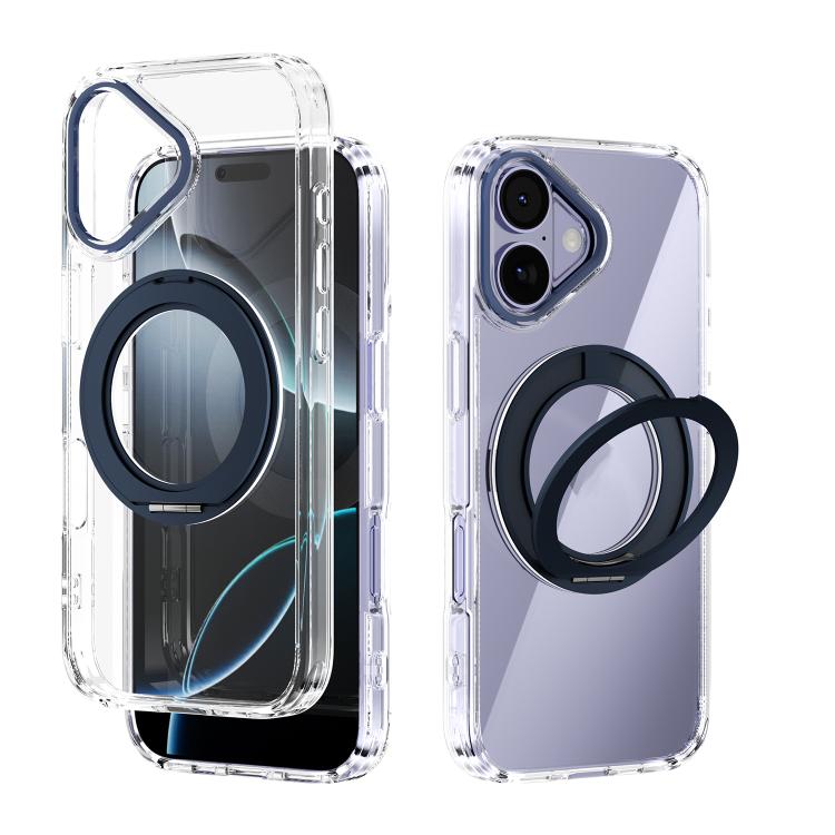 ABEEL MagSafe Q-LUCK Pivot-Halterung Transparente Handyhülle, Für iPhone 17 Pro Max, Für iPhone 17 Pro, Für iPhone 17, Für iPhone Air, Für iPhone 16 Pro Max, Für iPhone 16 Pro, Für iPhone 16 Plus, Für iPhone 16