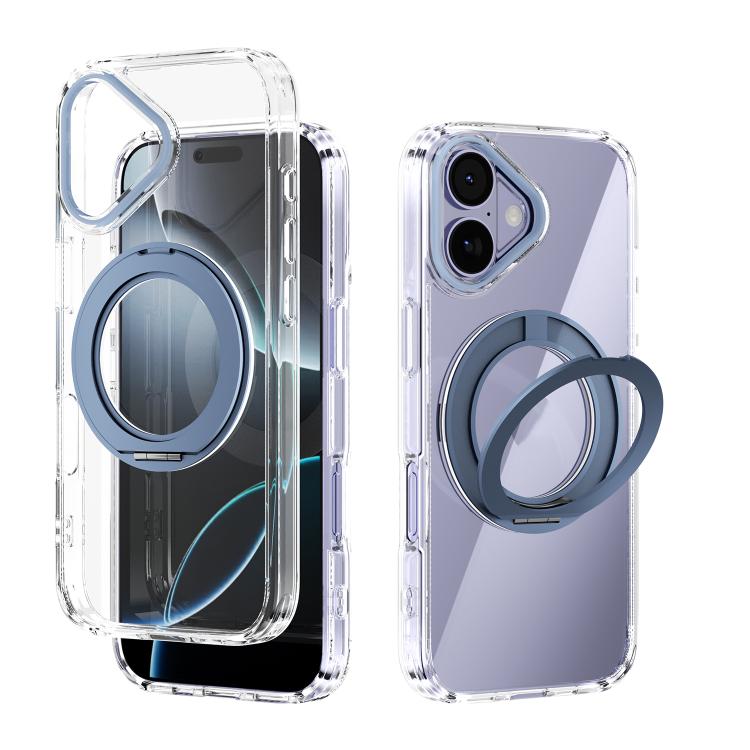 ABEEL MagSafe Q-LUCK Pivot-Halterung Transparente Handyhülle, Für iPhone 17 Pro Max, Für iPhone 17 Pro, Für iPhone 17, Für iPhone Air, Für iPhone 16 Pro Max, Für iPhone 16 Pro, Für iPhone 16 Plus, Für iPhone 16