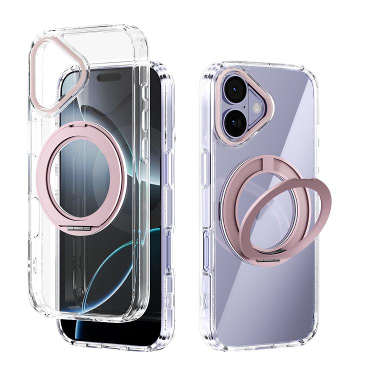 ABEEL MagSafe Q-LUCK Pivot-Halterung Transparente Handyhülle, Für iPhone 17 Pro Max, Für iPhone 17 Pro, Für iPhone 17, Für iPhone Air, Für iPhone 16 Pro Max, Für iPhone 16 Pro, Für iPhone 16 Plus, Für iPhone 16