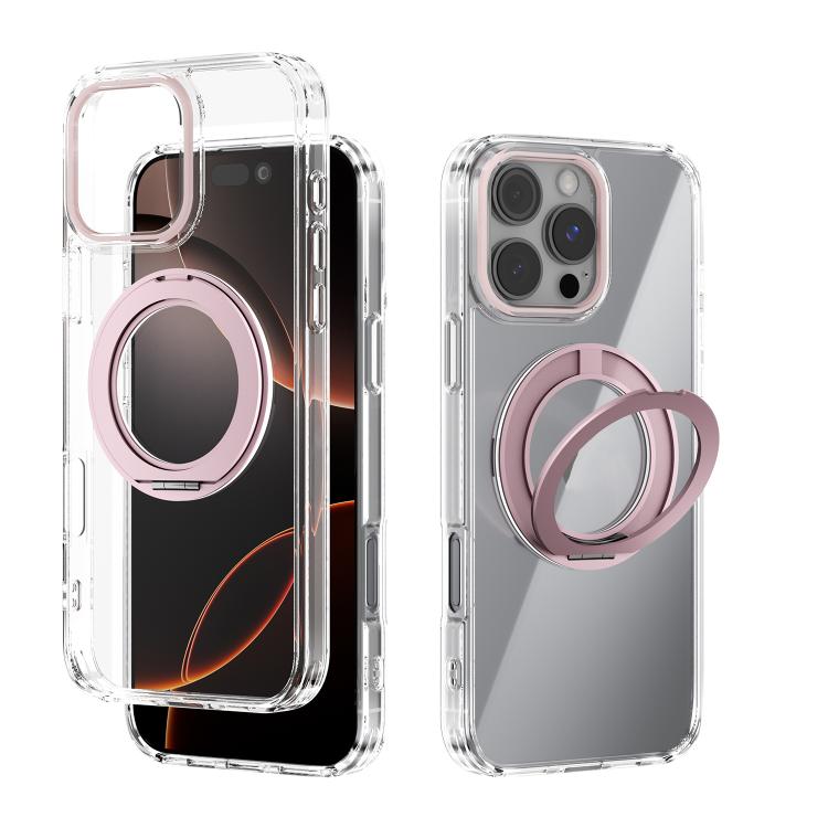 ABEEL MagSafe Q-LUCK Pivot-Halterung Transparente Handyhülle, Für iPhone 17 Pro Max, Für iPhone 17 Pro, Für iPhone 17, Für iPhone Air, Für iPhone 16 Pro Max, Für iPhone 16 Pro, Für iPhone 16 Plus, Für iPhone 16