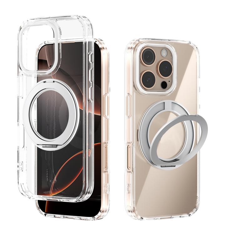ABEEL MagSafe Q-LUCK Pivot-Halterung Transparente Handyhülle, Für iPhone 17 Pro Max, Für iPhone 17 Pro, Für iPhone 17, Für iPhone Air, Für iPhone 16 Pro Max, Für iPhone 16 Pro, Für iPhone 16 Plus, Für iPhone 16