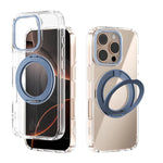 ABEEL MagSafe Q-LUCK Pivot-Halterung Transparente Handyhülle, Für iPhone 17 Pro Max, Für iPhone 17 Pro, Für iPhone 17, Für iPhone Air, Für iPhone 16 Pro Max, Für iPhone 16 Pro, Für iPhone 16 Plus, Für iPhone 16